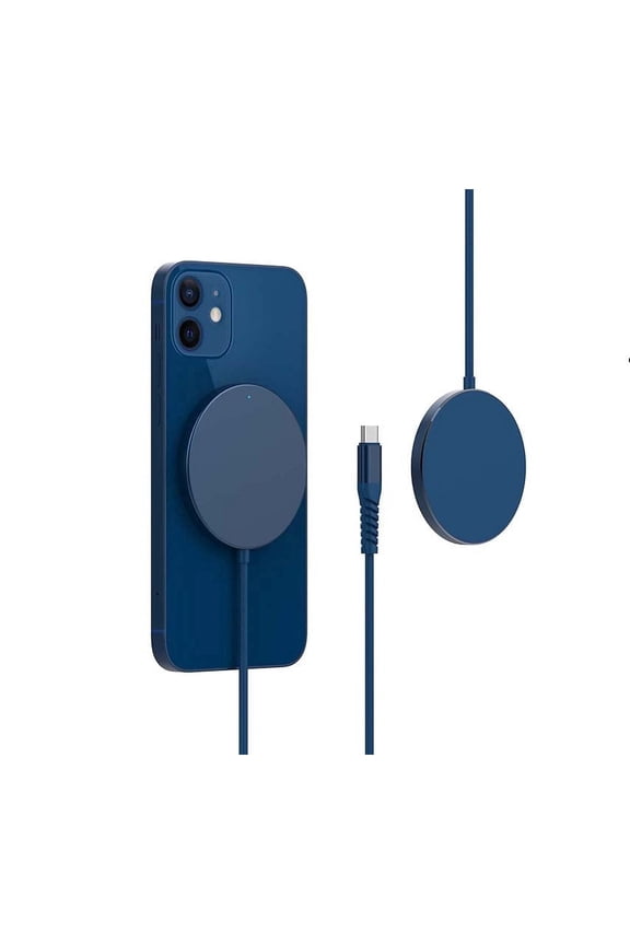 Blue Magnetic Wireless Charger