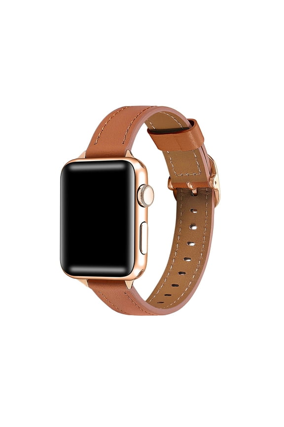 Carmen Skinny Leather Band Compatible for Apple Watch