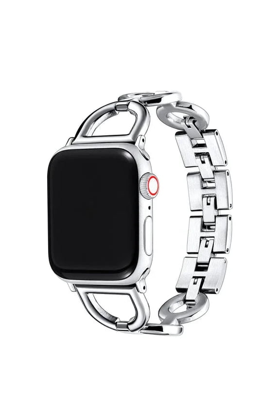 Colette Stainless Steel Apple Watch Band, Silver