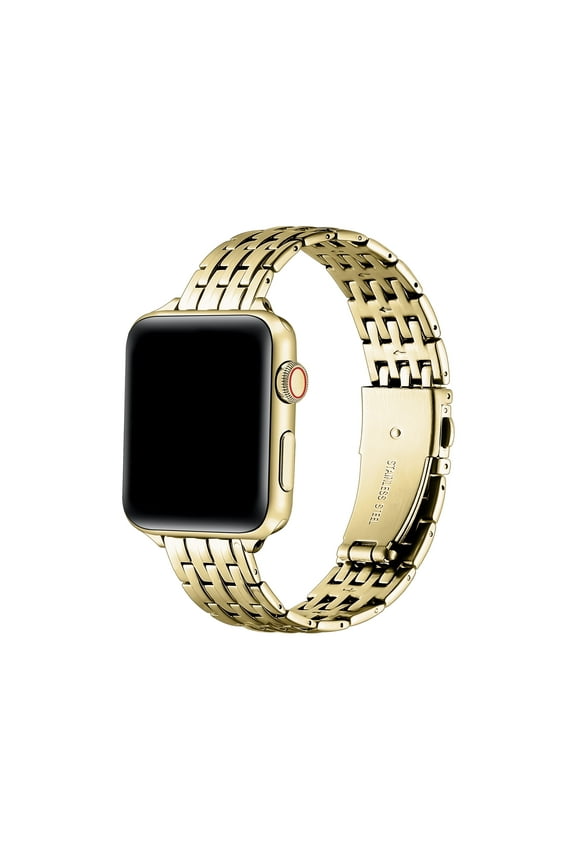 Eleanor Gold Metal Link Band Compatible for Apple Watch