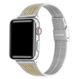 Posh Tech Ava Stainless Steel Band for Apple Watch sizes 42mm 44mm 45mm 49mm Silver Walmart
