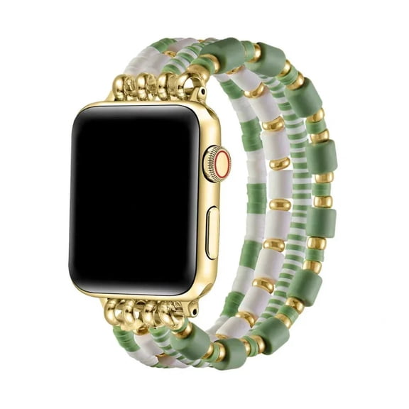 Posh Tech Emily Beaded Apple Watch Band, Green
