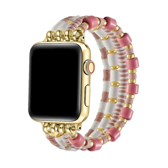 Posh Tech Emily Beaded Apple Watch Band, Mauve