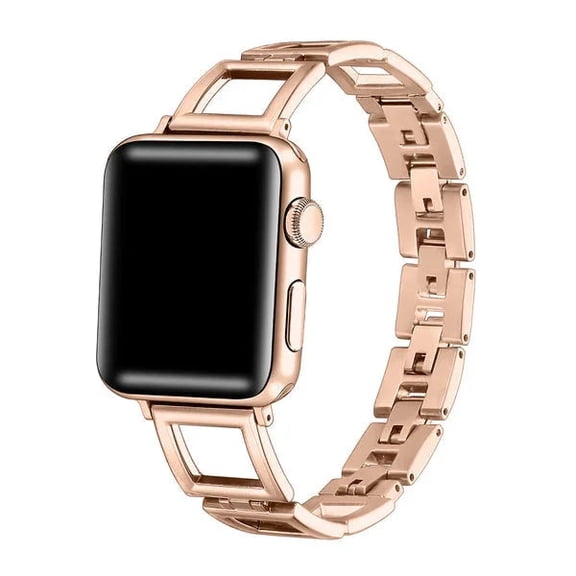 Posh Tech Journey Stainless Steel Apple Watch Band, Rose Gold