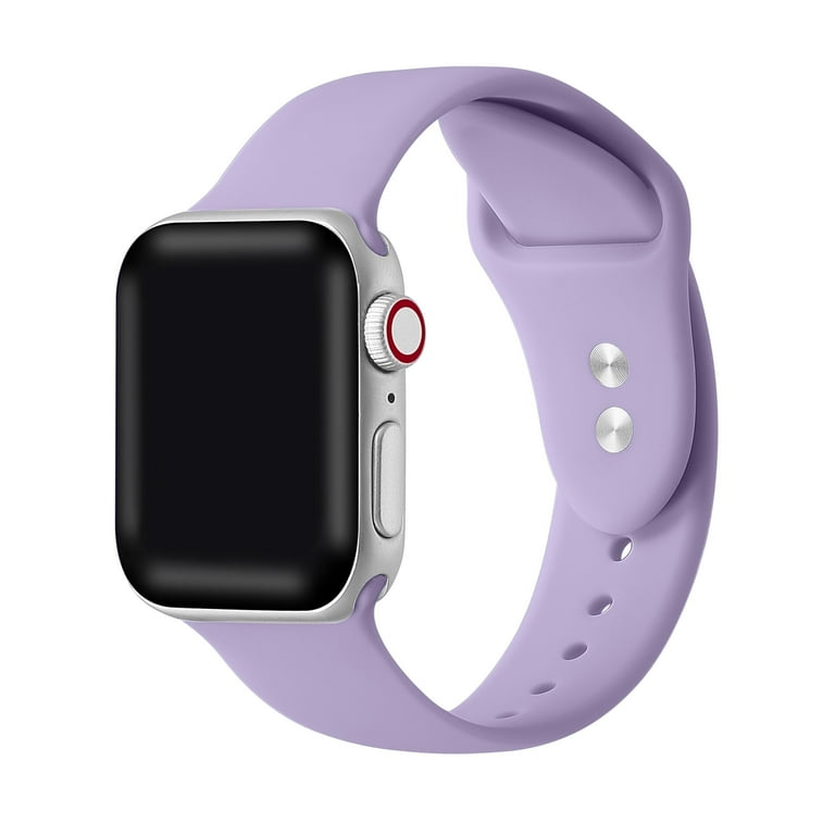 Posh Tech Lavender Silicone Band with Pins for Apple Watch Series 1 7 Size 42mm 49mm Walmart