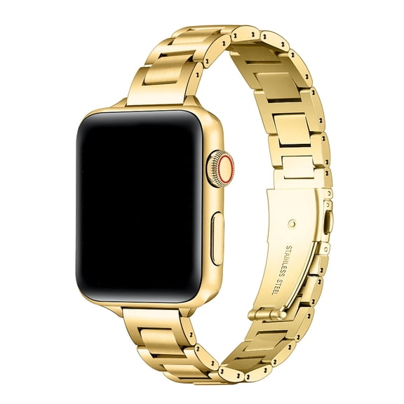 Posh Tech Lenox Stainless Steel Apple Watch Band, Gold