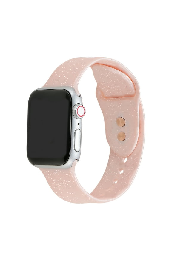 Silicone Band with Glitter Oil for Apple Watch - Sparkle and Style for Your Wrist