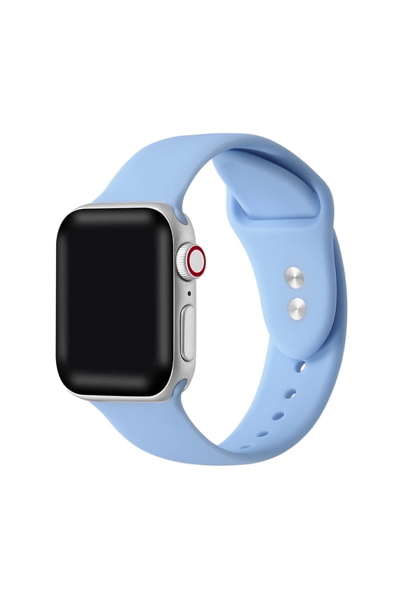 Unisex Blue Silicone Band Compatible for Apple Watch