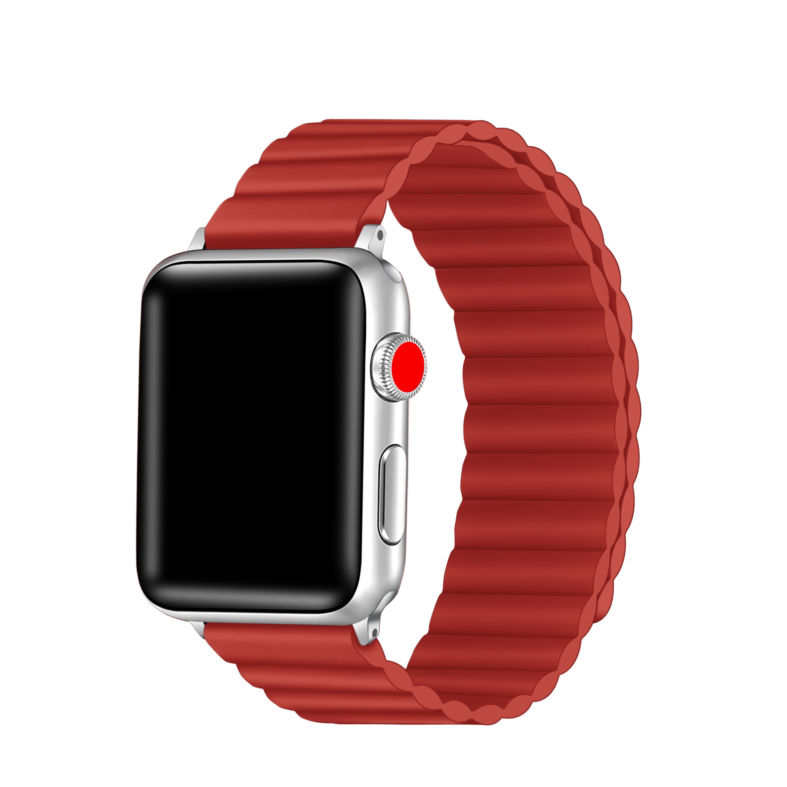 The Posh Tech★ブラックのレジンがオシャレAPPLE WATCH BAND Posh Tech Magnetic Silicone Replacement Band for Apple Watch