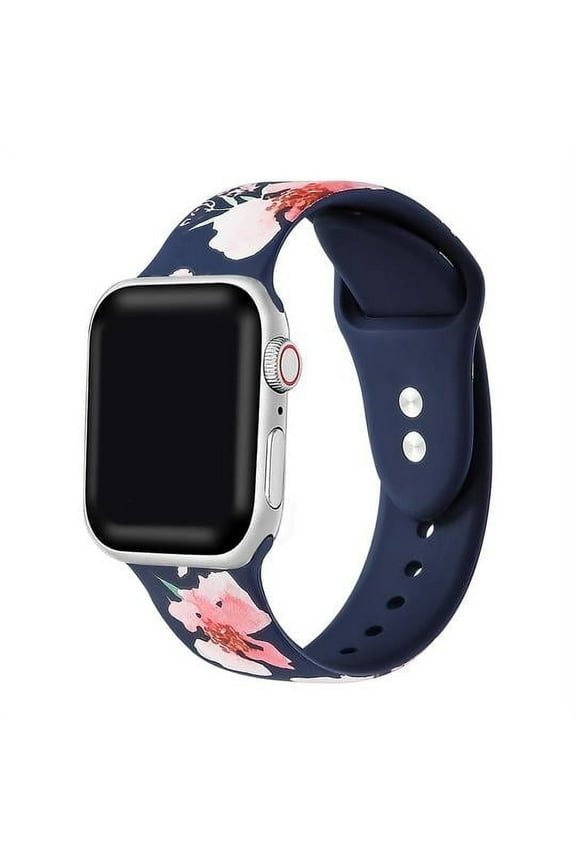 Unisex Printed Silicone Band Compatible for Apple Watch