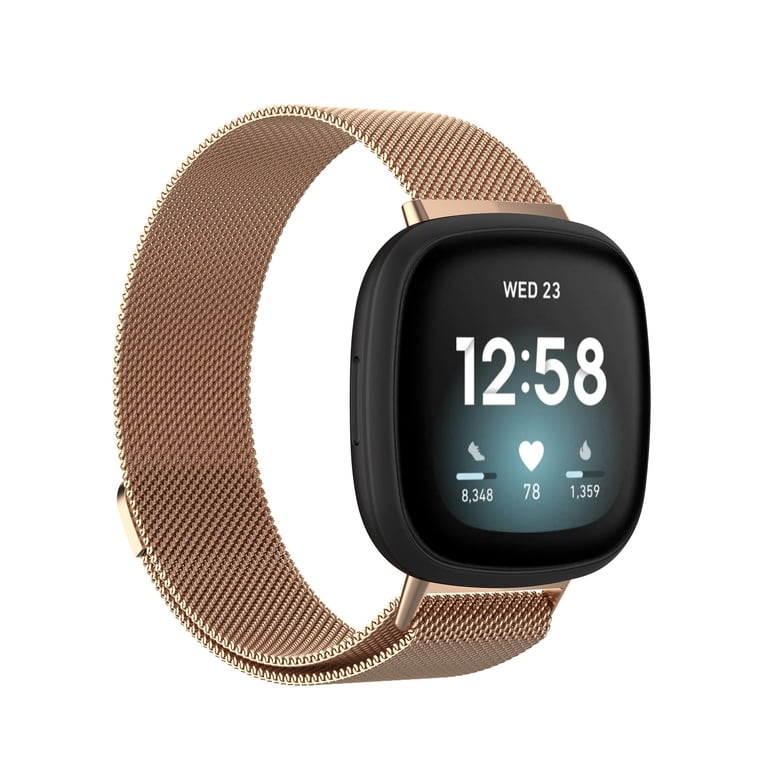 Rose Gold, Fitbit Sense Fitbit Sense 2 Gold Blue Smartwatch - FB521GLBM-US | Abt main image 4