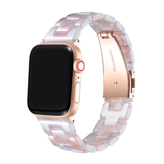 Posh Tech Claire Tortoise Resin Link Band Compatible with Apple Watch