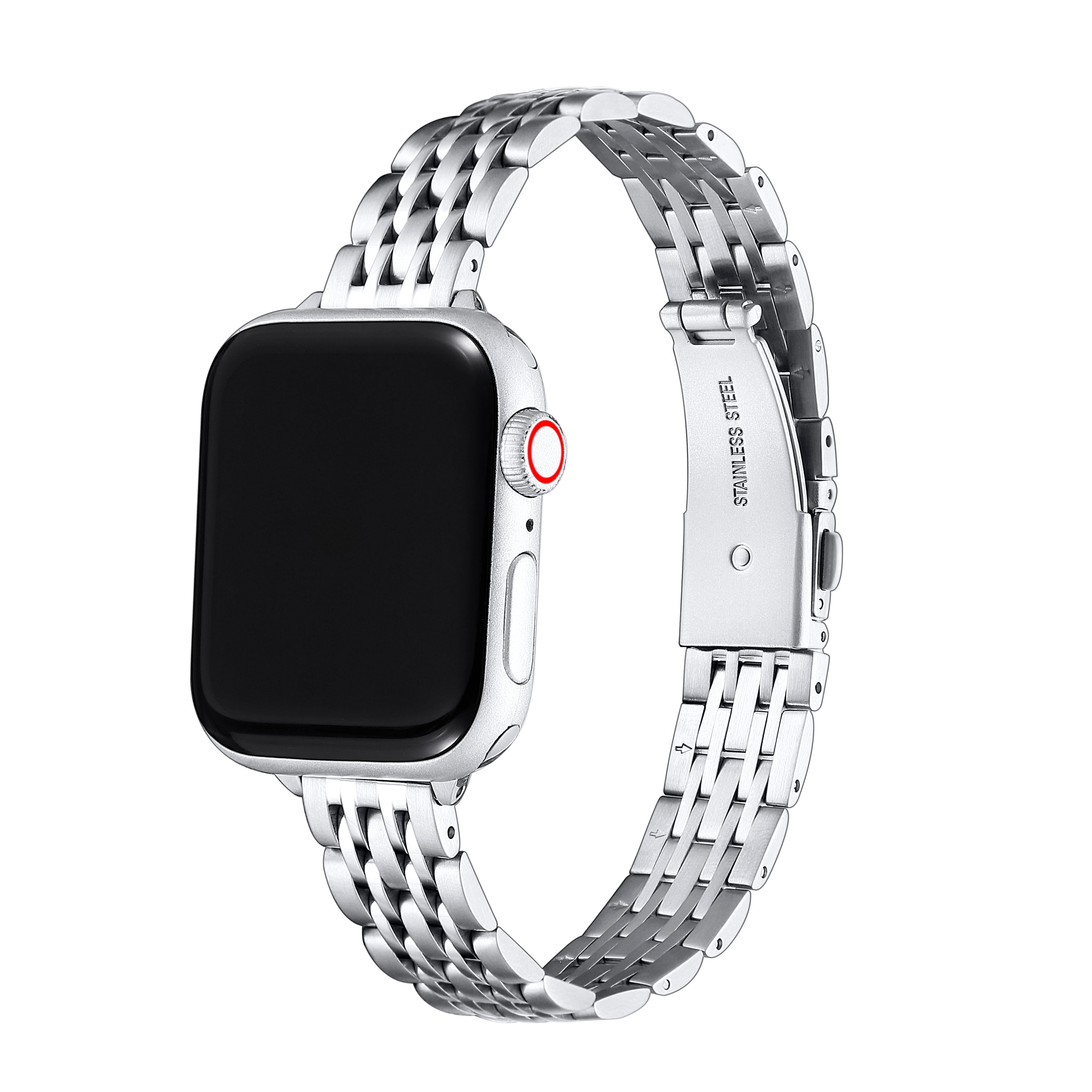 Posh Tech★ツートーンチェーンAmeliaアップルウォッチバンド白 Apple Watch Band Collection – Posh Tech