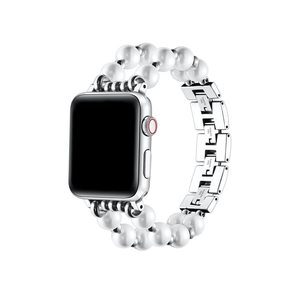 Posh Tech Sheridan Pearl Beaded Band Compatible with Apple Watch