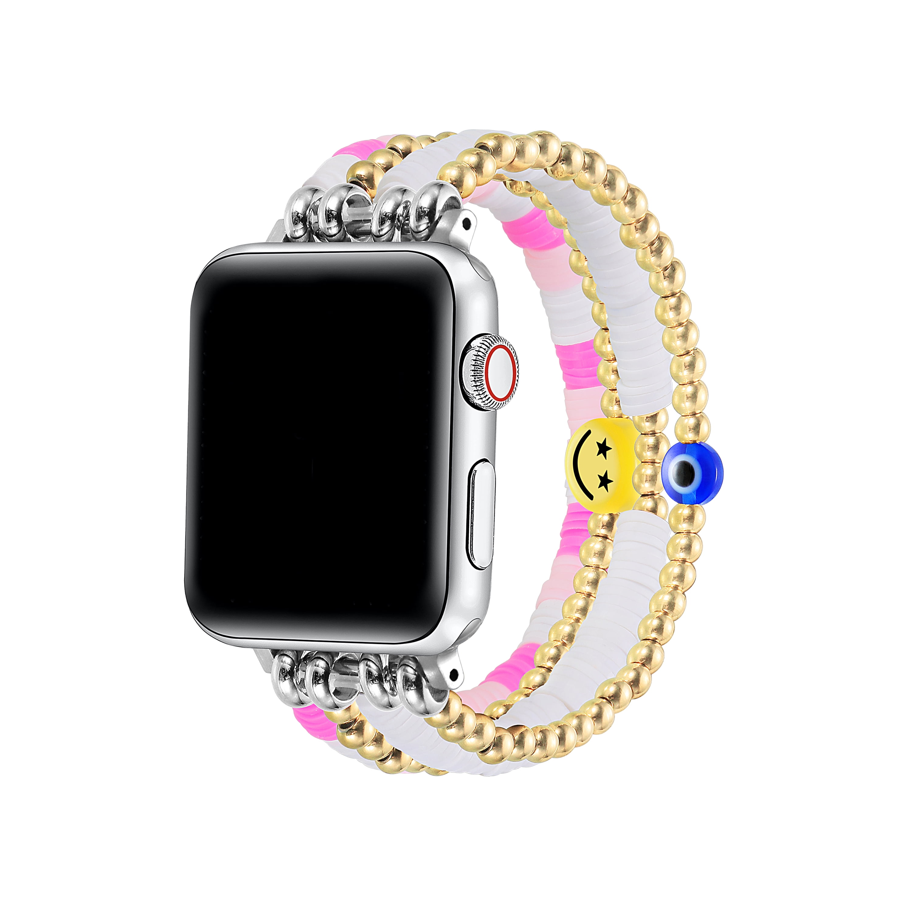 The Posh Tech★シリコン&ビーズAPPLE WATCH バンドセットwhite Posh Tech Women's Eloise White Pearl Band for Apple Watch