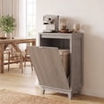 thumbnail image 1 of Poshby 20''W Tilt Out Trash Can Cabinet with Odor Control, Soft-Close Door for Kitchen Bathroom, Gray, 1 of 9