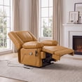thumbnail image 1 of Poshby Dual Motor Lift Recliner Chair with Massage, Heat, Faux Leather For Living Room, Yellow, 1 of 8
