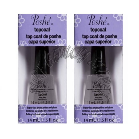 Poshe Top Coat 0.5oz / 14 mL x 2