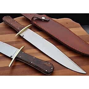 Poshland Custom Handmade D2 Steel 15.00 Inches Hunting Knife - Beautiful Rose Wood Handle (REG -1118)