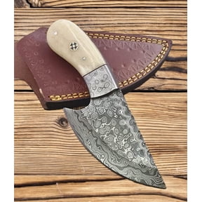 Poshland Custom Handmade Damascus Steel Knife, Bone Collector - Beautiful knife (BC-1093)