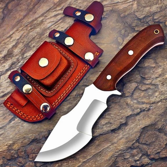 Poshland Custom Handmade Knife – D2 Steel, Wooden Handle