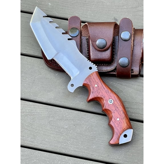 Poshland TR-1168 Custom Handmade Damascus Steel 10 Inches Tracker Knife - Perfect Grip walnut wood Handle (TR-2150)