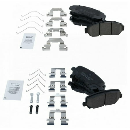 Posi Ceramic Disc Brake Pad Front & Rear Kit For 2011-2017 Honda Odyssey