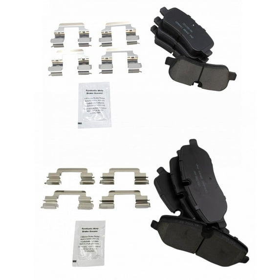 Posi Ceramic Pad Set Front & Rear Kit for Land Rover LR3 Range Rover BFA12970 Fits select: 2006-2009 LAND ROVER RANGE ROVER SPORT