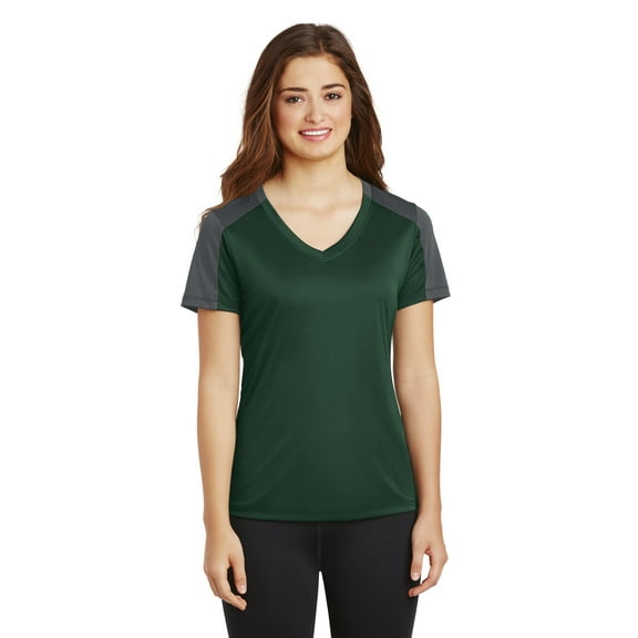 PosiCharge Competitor SleeveBlocked VNeck Tee