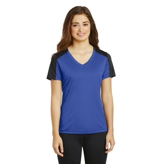 PosiCharge Competitor SleeveBlocked VNeck Tee