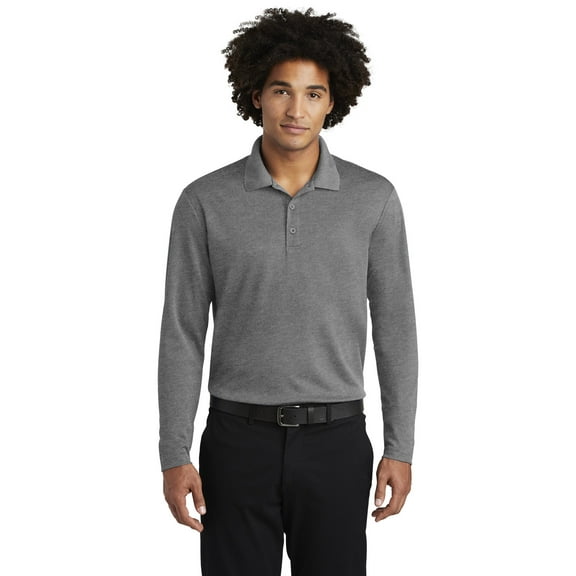 PosiCharge Racer Mesh Long Sleeve Polo. ST640LS