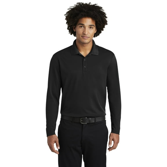 PosiCharge Racer Mesh Long Sleeve Polo. ST640LS