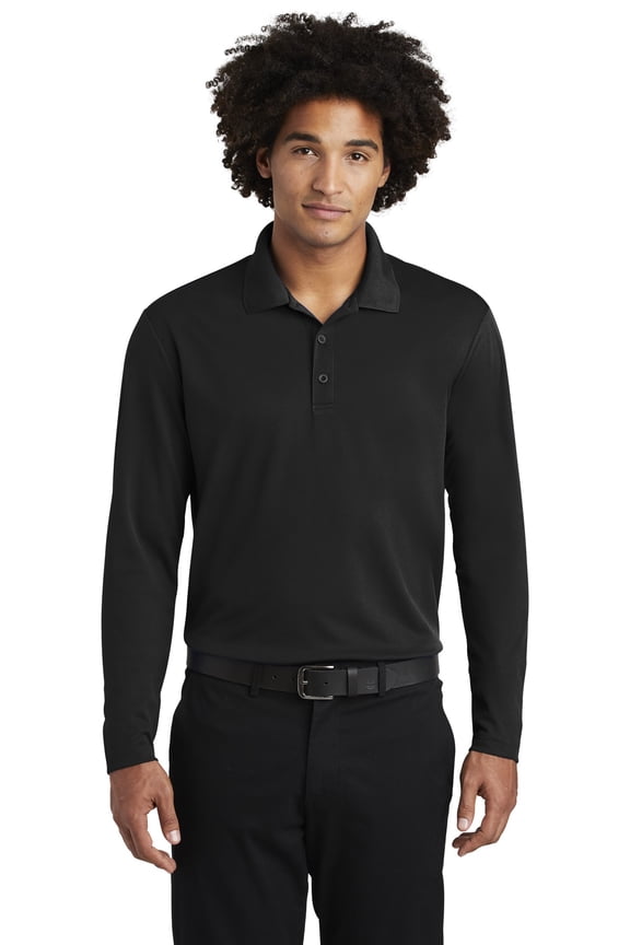 PosiCharge Racer Mesh Long Sleeve Polo. ST640LS