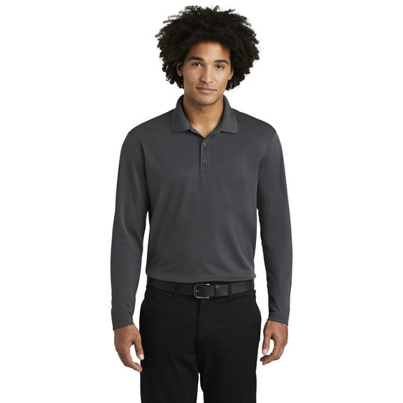 PosiCharge Racer Mesh Long Sleeve Polo. ST640LS