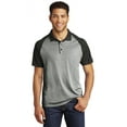 thumbnail image 1 of PosiCharge Racer Mesh Raglan Heather Block Polo. ST641, 1 of 1