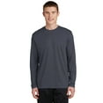 thumbnail image 1 of Sport-Tek RacerMesh Long Sleeve Tee (ST340LS) Graphite Grey, M, 1 of 2