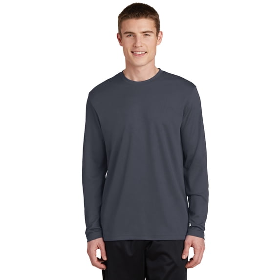 Sport-Tek RacerMesh Long Sleeve Tee (ST340LS) Graphite Grey, M