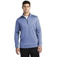 thumbnail image 1 of PosiCharge Sport-Wick Heather Fleece 1/4-Zip Pullover. ST263, 1 of 4