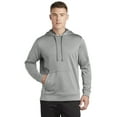 thumbnail image 1 of PosiCharge Sport-Wick Heather Fleece Hooded Pullover. ST264, 1 of 2