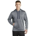 thumbnail image 1 of PosiCharge Sport-Wick Heather Fleece Hooded Pullover. ST264, 1 of 2