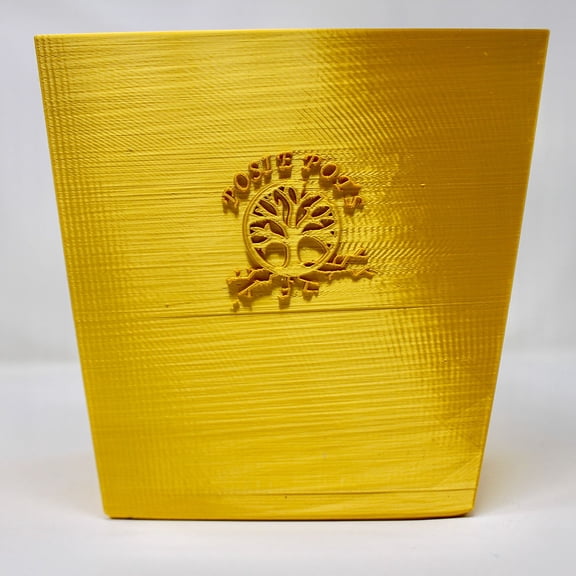 Posie Pot Large Gold Twisted Square Self Watering Planter