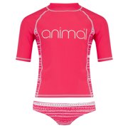 Posie Short Sleeve Rash Vest [Petunia Pink]