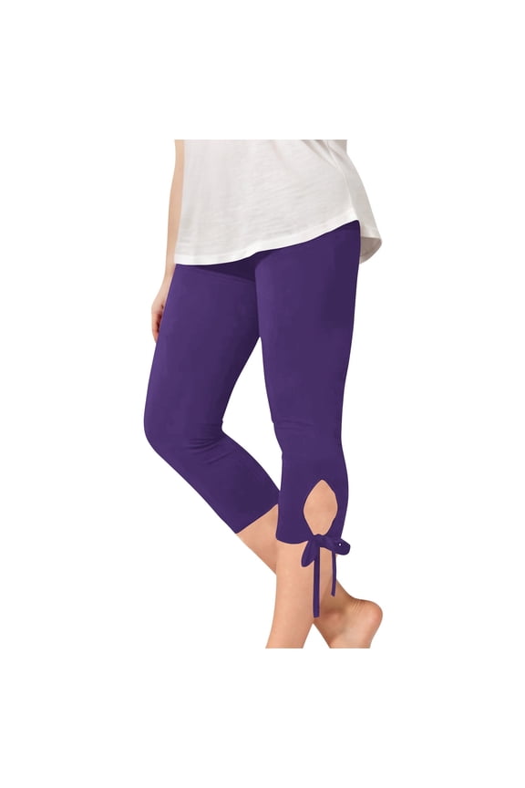 Girls Capri Leggings High Waisted Stretch Yoga Athletic Slim Tight Pants Running Gym Leggings Age 2-13 Years