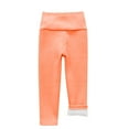 thumbnail image 1 of Posijego 2-9t Girls Fleece Lined Leggings High Waist Warm Bottoms Leggings Toddler Stretch Full Length Pants, 1 of 3