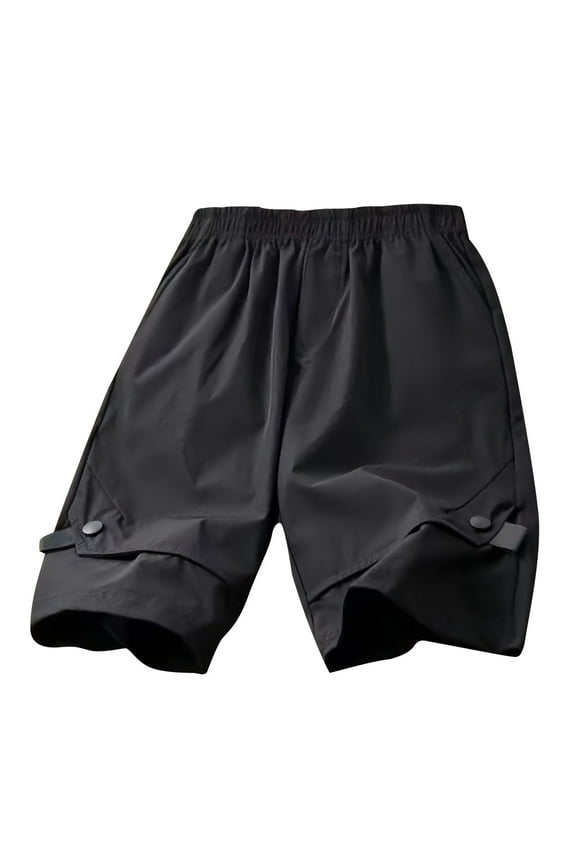 3-12 Years Boys Cargo Shorts Summer Elastic Waist Straight Leg Shorts Casual Lightweight Shorts