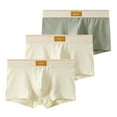 thumbnail image 1 of Posijego 3 Pack Underwear for Men Breathable Comfortable Mid Waist Stretch Cotton Underpants for Men, 1 of 2