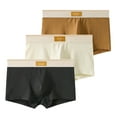 thumbnail image 1 of Posijego 3 Pack Underwear for Men Breathable Comfortable Mid Waist Stretch Cotton Underpants for Men, 1 of 2