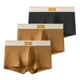 thumbnail image 1 of Posijego 3 Pack Underwear for Men Breathable Comfortable Mid Waist Stretch Cotton Underpants for Men, 1 of 2