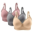 thumbnail image 1 of Posijego 3 Pack Wireless Bras for Women No Underwire Breathable Everyday Bra Comfort Wirefree Bra Full Coverage, 1 of 3