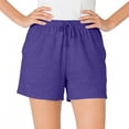 thumbnail image 1 of Posijego Women's Plus Size Shorts Summer Athletic Workout Sweat Shorts Casual Gym Running Lounge Shorts with Pockets, 1 of 7